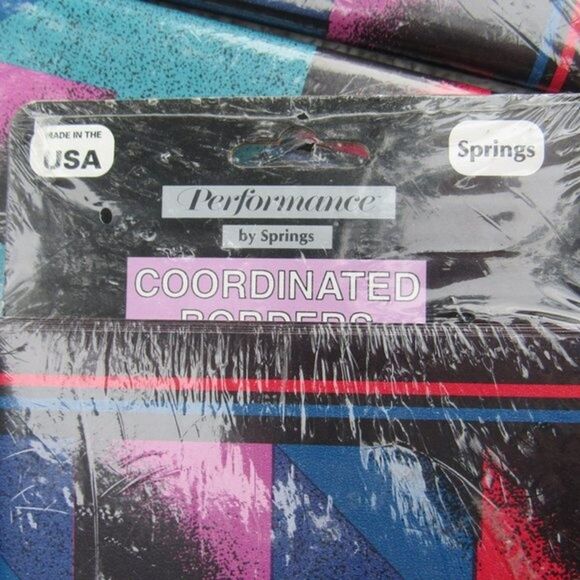 80s Wallpaper Border Performance by Springs Coordinated Borders USA 3-Pack - Picture 4 of 13